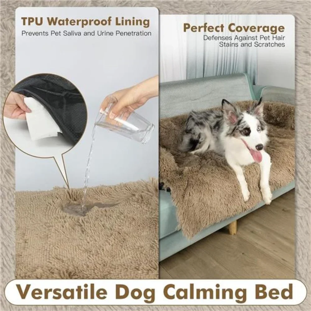 Dog Couch Bed Waterproof Dog Mat with Removable Washable Cover